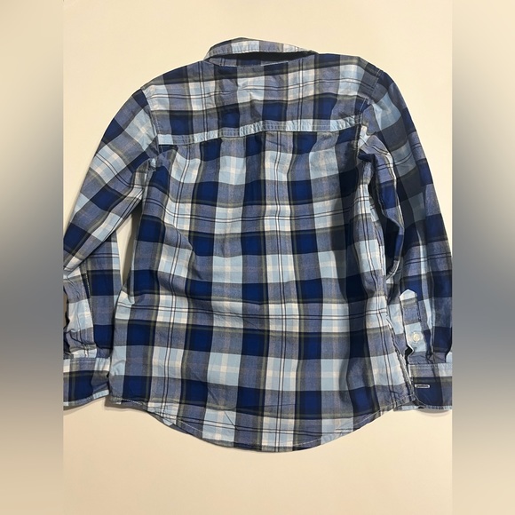 Carter’s Boy’s Plaid Long-sleeve Cotton Button Down Shirt - Picture 2 of 4